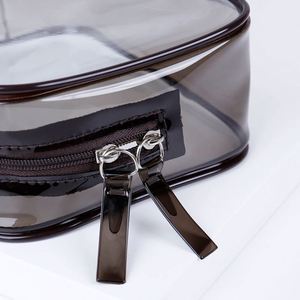 <b>Clear</b> PVC Luxury Cosmetic <b>Bag</b> with Fashionable Letter Pattern Zipper - Product Image 2