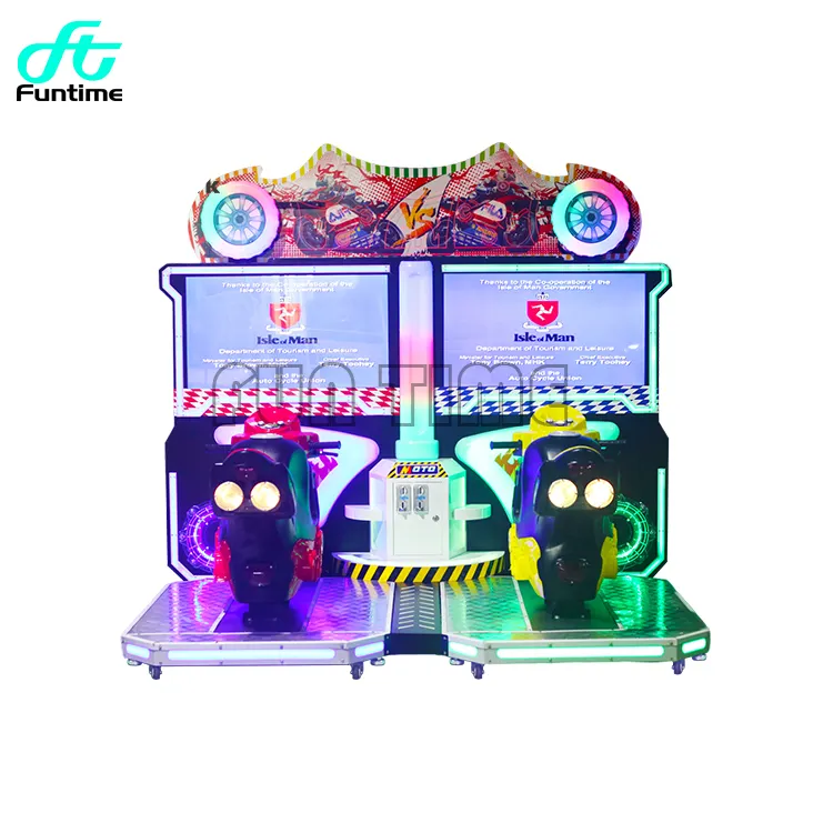 Coin Operated Motorcycles Video Games Racing Arcade Driving Moto 42' Flame moto Simulator Arcade Game Machine