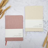 Carnet de lecture et journal personnalisable en lin imperméable, couverture rigide, tendance, vente en gros
