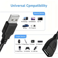 Taipuxi Großhandel Fabrik schwarzes USB 2.0-Verlängerungskabel männlich zu weiblich Verlängerungskabel USB-Kabel