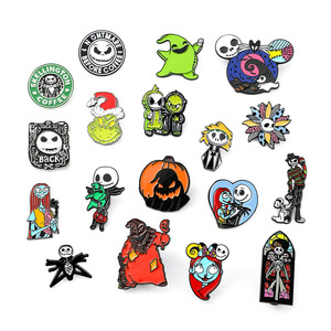 Broche <span class=keywords><strong>de</strong></span> Diseño <span class=keywords><strong>de</strong></span> <span class=keywords><strong>Personajes</strong></span> <span class=keywords><strong>de</strong></span> Dibujos Animados, Estilo Q, Serie Pesadilla Navideña, Electrochapado, Personalizado, Lindo, Venta al por Mayor - Product Image 5