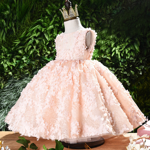 2021 Kids Birthday Teenage Party Frock Fancy <b>Blush</b> Girls Dresses - Product Image 3