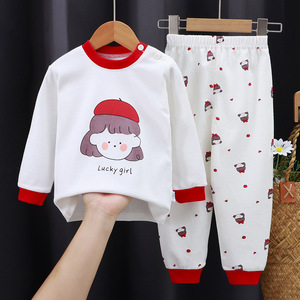 Vente en gros - Ensemble de <span class=keywords><strong>pyjama</strong></span> pour enfants, garçons et filles, en coton tricoté à manches longues, avec un motif de dessin animé mignon, pour l'automne et l'hiver - Product Image 6
