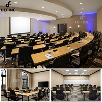 Ensemble de mobilier de bureau commercial tout-en-un, moderne, pour hôtel, salle de formation, salle de réunion, tables et chaises de conférence