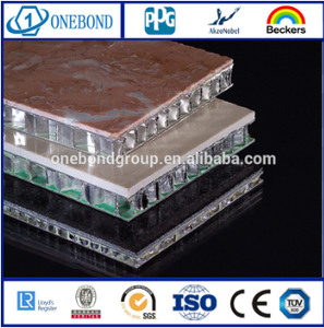 Pannello in <span class=keywords><strong>alluminio</strong></span> con pannello a nido d'ape in pietra sottile in marmo leggero pannello decorativo in <span class=keywords><strong>alluminio</strong></span> a nido d'ape - Product Image 2