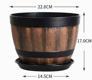 Pot de fleurs rétro en résine respirant et résistant <span class=keywords><strong>à</strong></span> la corrosion pour usage <span class=keywords><strong>extérieur</strong></span>, décoration écologique pour la maison et le jardin - Product Image 6