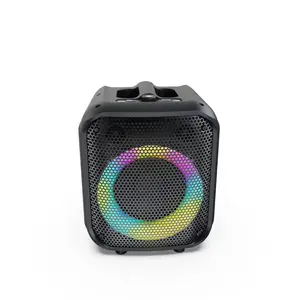 Vente directe d'usine lumière LED colorée haut-parleur extérieur meilleur haut-parleur woofer