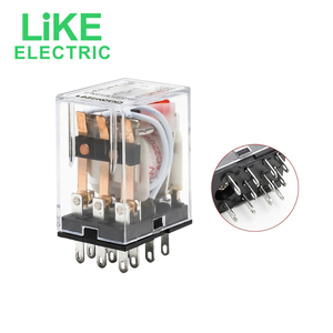 Miniatur-Leistungs relais HH64P 14-polig mit Buchse PTF14A ac220v ac24v dc24v dc12v ac110v 5a 3a LY4NJ LY4N-GS - Product Image 5