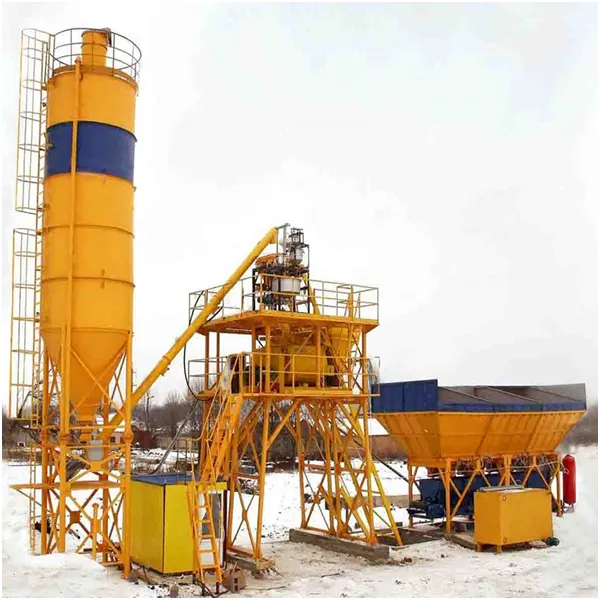 Concrete mixing plant capacity 25T/h - 120t/h with cement silo