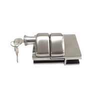 Loquet de porte magnétique en acier inoxydable Aleader 2205 pour portes en verre de sécurité, clôtures de piscine et verre trempé, avec clé