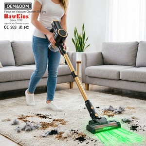 Aspiradora eléctrica de secado portátil, inalámbrica, con motor sin escobillas, filtro HEPA, recargable, de mano, sin bolsa, par - Product Image 1