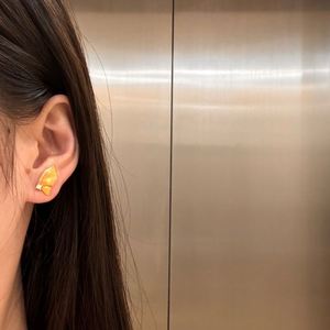 Dylam Dainty Design Hypoallergenic 22K Gold Plated 925 Sterling Silver 5A Zirconia <b>Butterfly</b> Stud Earrings <b>Jewellery</b> Jewelry - Product Image 5
