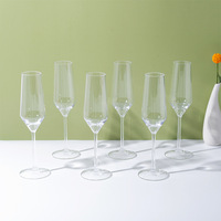 Logo personnalisé Couleur 240ml Verres à flûte à champagne en plastique de luxe écologique Gobelets