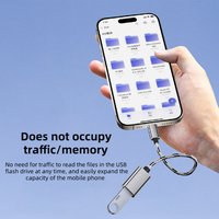 Câble USB Type-C OTG Adaptateur pour ordinateur portable Interface Android Type-c, Adaptateur OTG Clé USB Charge Fil tressé en nylon