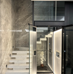 Galvaniz Çerçeveli Engelsiz Dış Mekan Asansörü, Villa Dış Mekanı İçin Tekerlekli Sandalye Tipi Konut Asansörü - Product Image 6