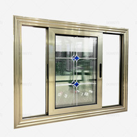 Fenêtres UPVC insonorisées en verre trempé à double impact d'ouragan fenêtres à double vitrage pour maison villa
