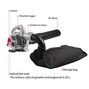 Souffleur à feuilles professionnel à essence de 4,3 kg avec moteur 2 temps pour l'entretien des jardins, certifié CE, livraison DDP - Product Image 5