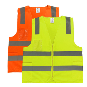 CITICITY <b>Construction</b> <b>Work</b> Vest Orange Polyester Reflective <b>Jacket</b> Workwear High Visibility Reflector Vest with logo - Product Image 1