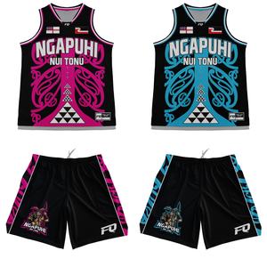 Uniforme de Baloncesto Maorí Personalizado FQ, Camiseta y Pantalones Cortos de Baloncesto Tribales de Nueva Zelanda, Ropa Deportiva Personalizada con Estampado Tuhoe - Product Image 5