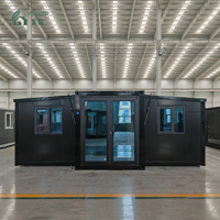 Maison conteneur extensible 40 pieds x 20 pieds, prête à l'emploi, villa préfabriquée avec 2, 3, 4 ou 5 chambres, maisonnette mobile préfabriquée et transportable