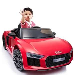 许可奥迪R8 Spyder 12v儿童电动玩具儿童乘坐汽车