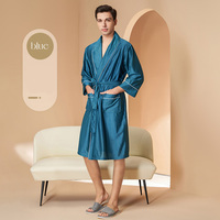 Albornoz de Verano para Mujer, Cómodo, Suave al Tacto, Tejido, Diseño Delgado y Fresco, Mangas de Estilo Simple, Toalla de Baño con Logotipo Personalizado