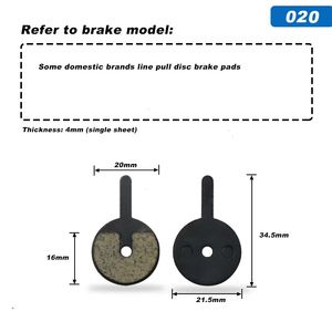 Plaquettes de frein à disque de vélo Riderace plaquettes de frein à disque hydrauliques semi-métalliques pour SRAM AVID HAYES <span class=keywords><strong>Magura</strong></span> formule pièces de cyclisme - Product Image 6