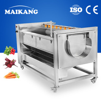 Productielijn voor kant-en-klare spinaziesalade, diepvries wortel, mango, ui, bubbelwas-, snij- en luchtdroogapparatuur voor voedsel.