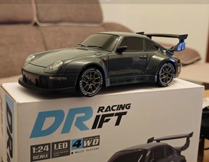 Mini Coche RC de Control Remoto 2.4G <span class=keywords><strong>a</strong></span> Escala Completa, Modelo de Carreras y Derrapes, Escala 1:24, con Luces, Velocidad Máxima 20 km/h - Product Image 4