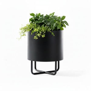 Jardinière carrée décorative en métal galvanisé de haute qualité avec pots de fleurs et de plantes revêtus de poudre pour la maison et le jardin - Product Image 1