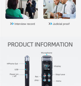 <span class=keywords><strong>2025</strong></span> bán chạy nhất Mini ghi âm kỹ thuật số Nhà cung cấp hàng đầu bao gồm âm nhạc WAV giọng nói kích hoạt phát lại cho các cuộc họp bài giảng - Product Image 5