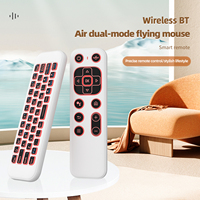 Control Remoto Inalámbrico Universal T6 2.4G BT de Modo Dual con Teclado Mini Retroiluminado para TV Box, Proyector