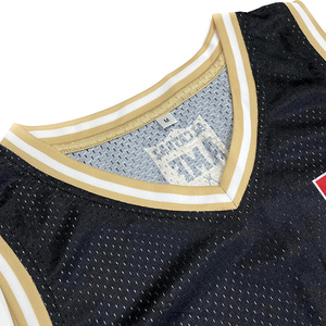 Maillot de basket-ball noir de conception classique Polyester XS-XL à séchage rapide personnalisé avec maille respirante et impression par sublimation de rue - Product Image 4