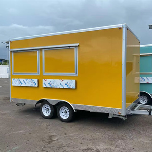 Remorque alimentaire entièrement équipée, camion à pizza <span class=keywords><strong>d</strong></span>'<span class=keywords><strong>occasion</strong></span>, remorque alimentaire mobile, grill à hamburgers mobile carré. - Product Image 2