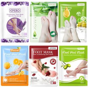 EFERO Chaussettes pour pédicure Masque exfoliant pour les jambes <span class=keywords><strong>Gommage</strong></span> pour les pieds Olives Peeling Peau morte Talons Soin des pieds Bain de pieds - Product Image 2