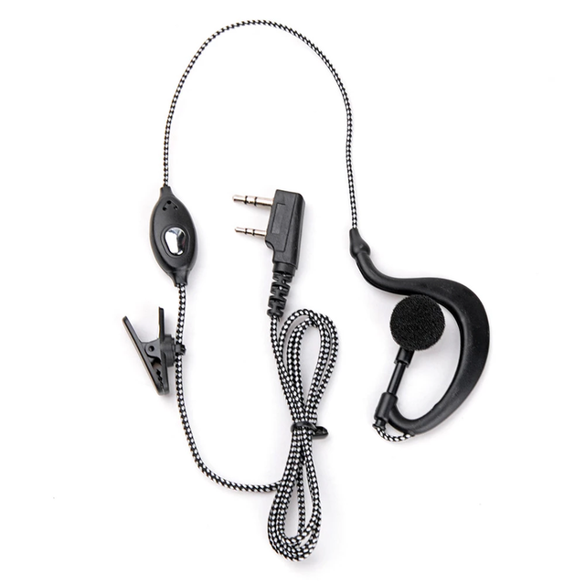 Hands Free K Type Walkie Talkie Earphone Two Way Radios Headphones Wireless Headset Braided Rope Earpiece