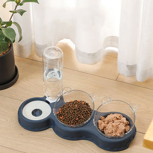 Bouteille d'eau portable pour chien en plastique moderne de haute qualité, à deux compartiments, avec logo personnalisable, légère, antidérapante et facile à nettoyer - Product Image 1