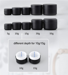 Bán buôn biểu tượng tùy chỉnh 15gram 1 oz lọ nhựa <span class=keywords><strong>50ml</strong></span> 5ml 10 gram Matte Trắng rỗng lọ có nắp đậy Đen <span class=keywords><strong>PP</strong></span> lọ cho Nail UV Gel - Product Image 4