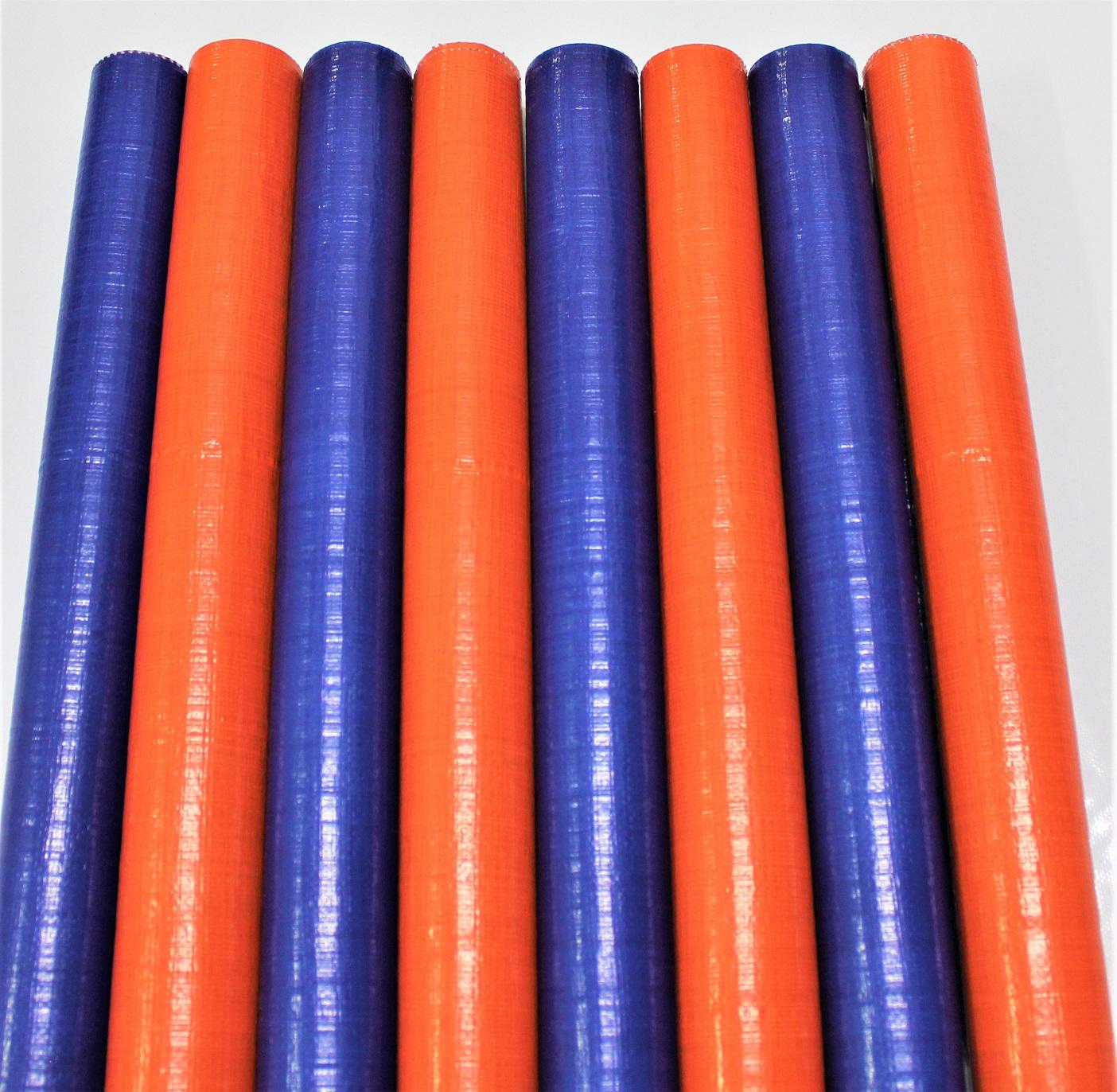 Sakoline Philippines Blue Orange Color Other Fabric Tarpaulin Waterproof Canvas Woven Plain Lightweight Coated Waterproof Tarp