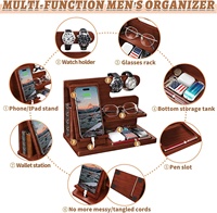 Support multifonctionnel personnalisé, support pour tablette, recharge en bois pour téléphone, station d'accueil pour téléphone, téléphone portable de bureau