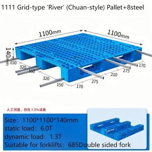 Pallet Nhựa tái chế một mặt Kích thước mục 4 chiều để bán ở Philippines - Product Image 3