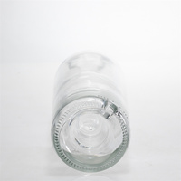 Bouteille en verre vide de 750 ml pour whisky, vin rouge, spiritueux, alcool, boisson, avec décoration en relief