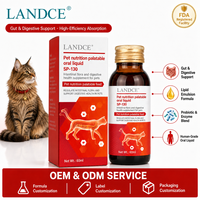 Landce Probiotiques Liquides Enzymes Digestives Absorption Rapide Chiens Chats Santé Intestinale Digestion Sensible Soutien Oral Soins de Santé pour Animaux