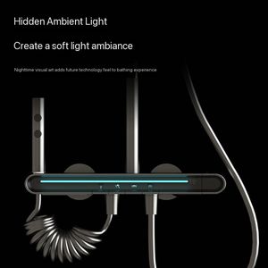 Robinet de douche mural à touches de piano LED, à vente chaude, avec valve en céramique, adapté aux hôtels et aux appartements - Product Image 6