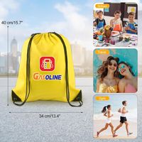 Sac à cordon professionnel avec logo, sacs à cordon en polyester de designer, sacs à dos à cordon personnalisés