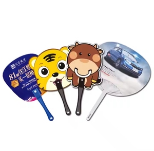 Custom Logo Printing Advertising Plastic Business Gift <b>Hand</b> <b>Fans</b> - Product Image 3