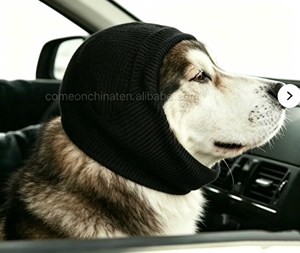 Solid Dog Snood Earmuffs <b>Cat</b> Ear Protector Hoodie for <b>Bathing</b> Drying Grooming Sound Anxiety Relief Headband Wrap for Christmas - Product Image 6