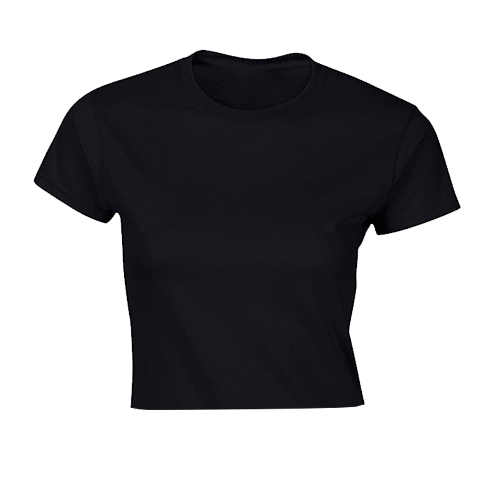New Fashion Colorful Pure Cotton Round Neck Blank Custom logo Crop Slim Fit Women's T-shirt