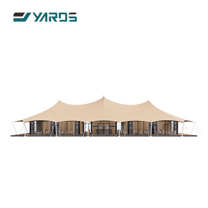 Tentes de glamping au design unique, maisons préfabriquées en acier, tente hôtel-restaurant-lodge pour complexe hôtelier en forêt tropicale Y300 - Luxe en plein air - Product Image 1