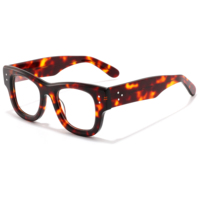 G7-6763 Monture de lunettes optiques pour hommes, design épais, haute qualité, vente en gros, assortiment